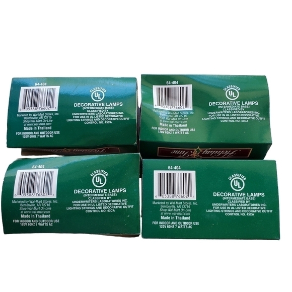 Holiday Time 4 Boxes BLUE C9 Replacement Bulbs Indoor outdoor intermediate base - Picture 4 of 6